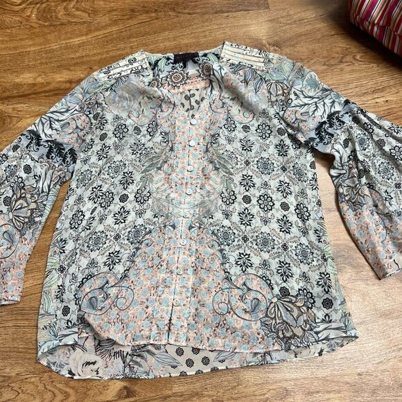 Hale Bob small silk top - Picture 1 of 10